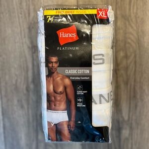 Hanes Platinum Men’s Classic Cotton Everyday Comfort 7 Pack Tagless Briefs XL